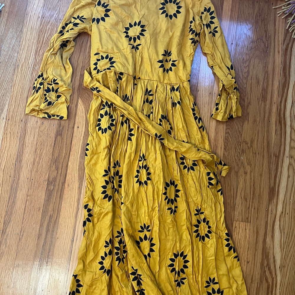 Indian summer marigold dress